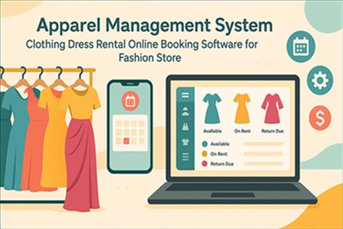 Apparel Management System Clothing Dress Rental Online Booking Software for Fashion Store