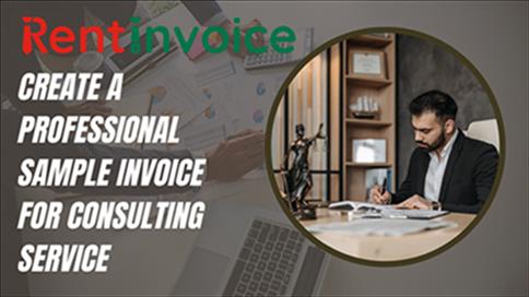 How to Create a Professional Sample Invoice for Consulting Service using Rent Invoice Billing App