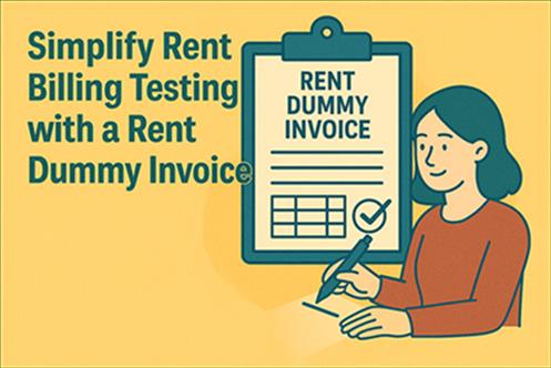 Simplify Rent Billing Testing with a Rent Dummy Invoice