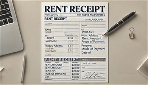 How to Generate Rent Receipts format for Income Tax Purposes