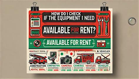 How do I check if the equipment I need is available for rent?